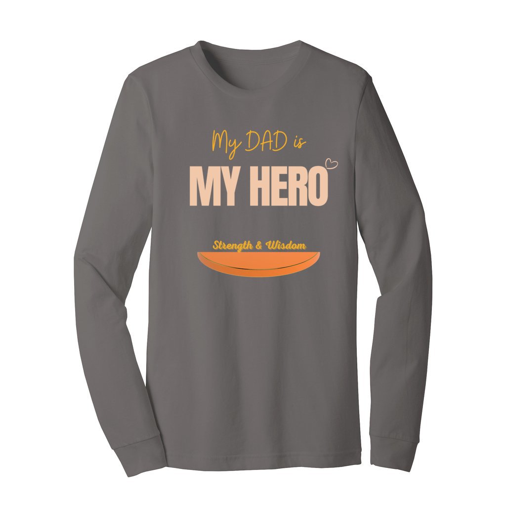 Unisex Jersey Long Sleeve Tshirt (Hero Dad T-shirt) - Premium design Tshirt from AA Des Gins - Just $19! Shop now at AA Des Gins