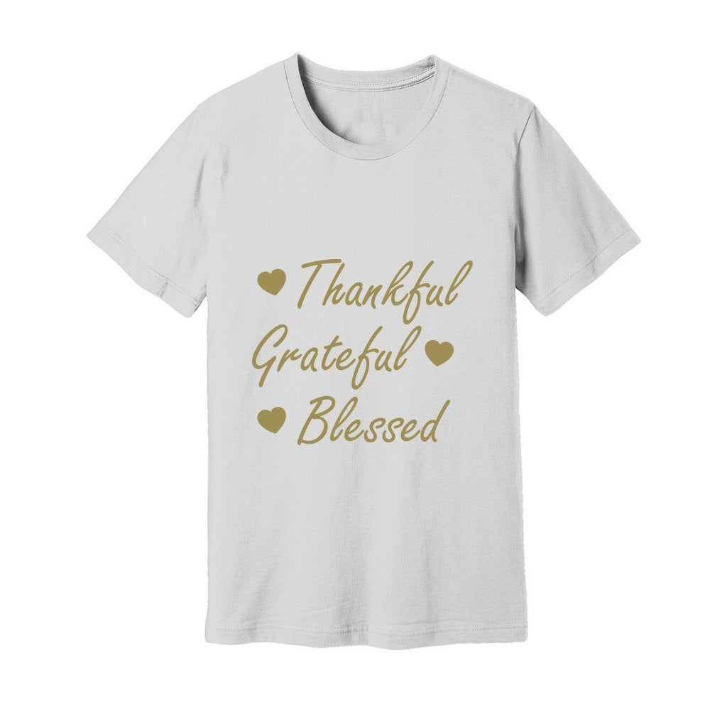 Men's Jersey Tshirt (Grateful T-shirt) - Premium design Tshirt from AA Des Gins - Just $17! Shop now at AA Des Gins