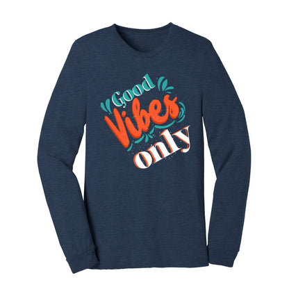 Unisex Jersey Long Sleeve Tshirt (Good vibes T-shirt) - Premium design Tshirt from AA Des Gins - Just $21.50! Shop now at AA Des Gins