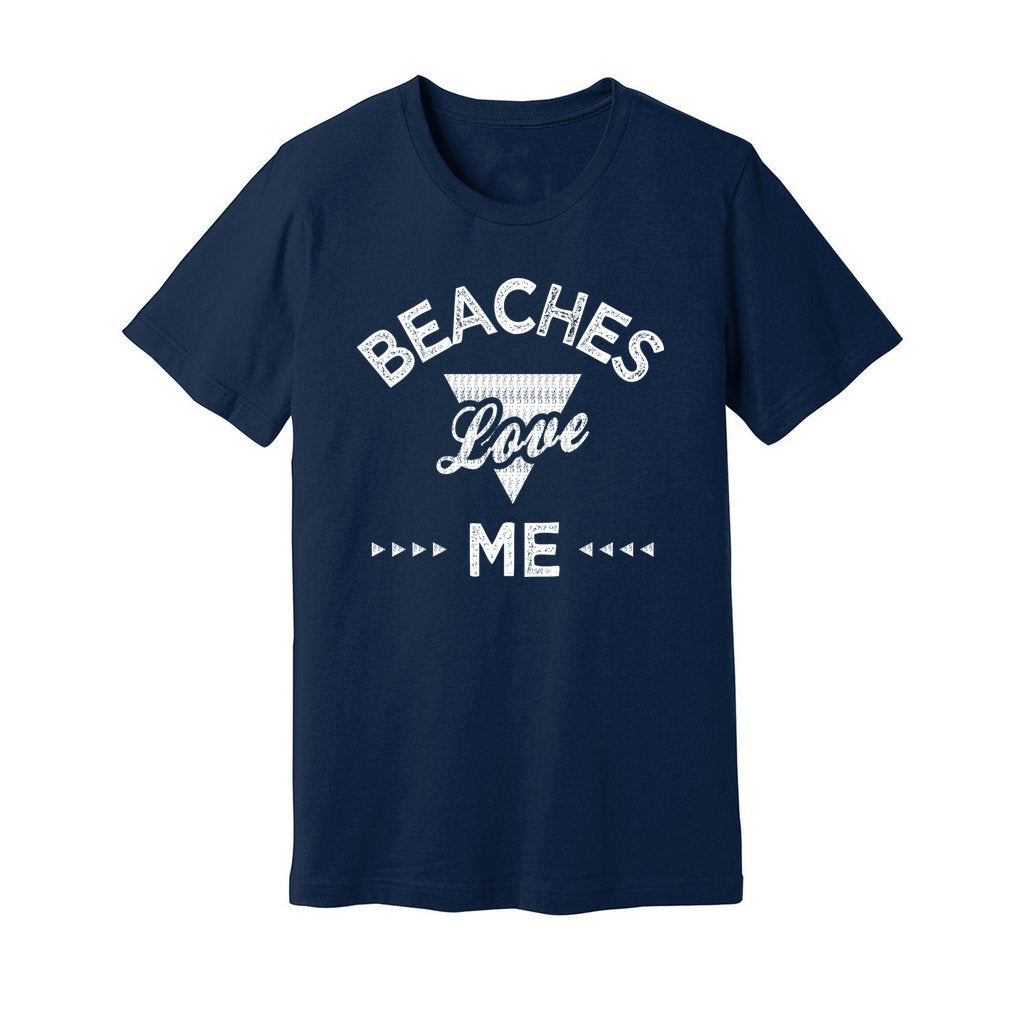 Men's Jersey TShirt (Beaches Love Me T-shirt) - Premium design Tshirt from AA Des Gins - Just $17! Shop now at AA Des Gins